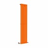 Lulea 1600 x 340mm Bright Orange Single Flat Panel Vertical Designer Radiator