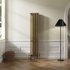 Bern 1800 x 380mm Traditional Metallic Gold Vertical Four Column Radiator