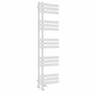 Koli 1600 x 450mm Dual Fuel White Thermostatic Touch Control Wifi Electric Heated Towel Rail