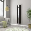 Norden 1800 x 380mm Black Mirror Double Panel Vertical Designer Radiator