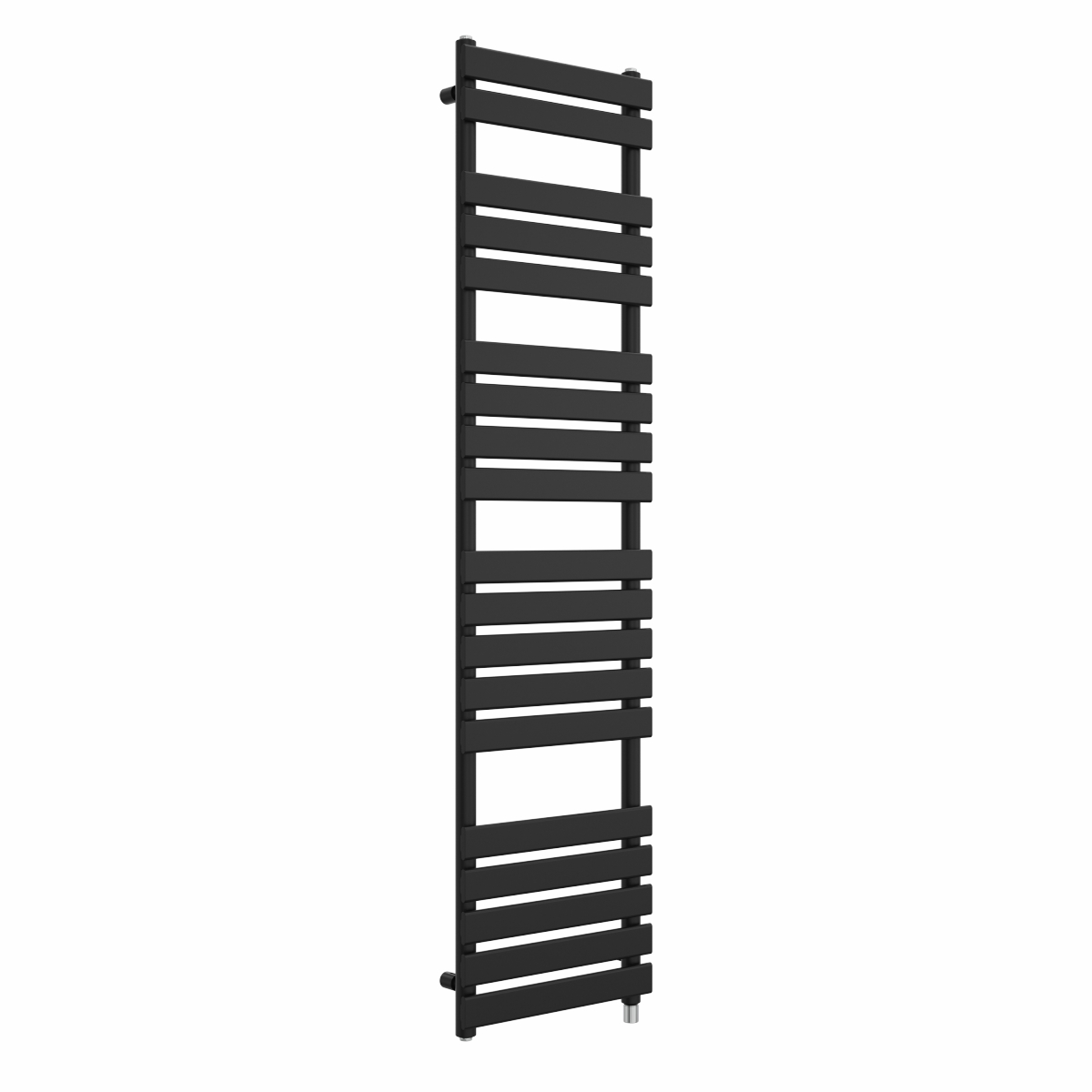 Juva 1800 x 450mm Satin Black Flat Panel Simple Electric Heated Towel Rail
