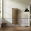 Bern 1500 x 560mm Metallic Gold Double Vertical Column Radiator