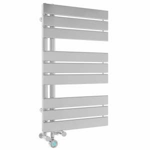 Kristiansund 1126 x 500mm Dual Fuel Chrome Thermostatic Touch Control Electric Heated Towel Rail
