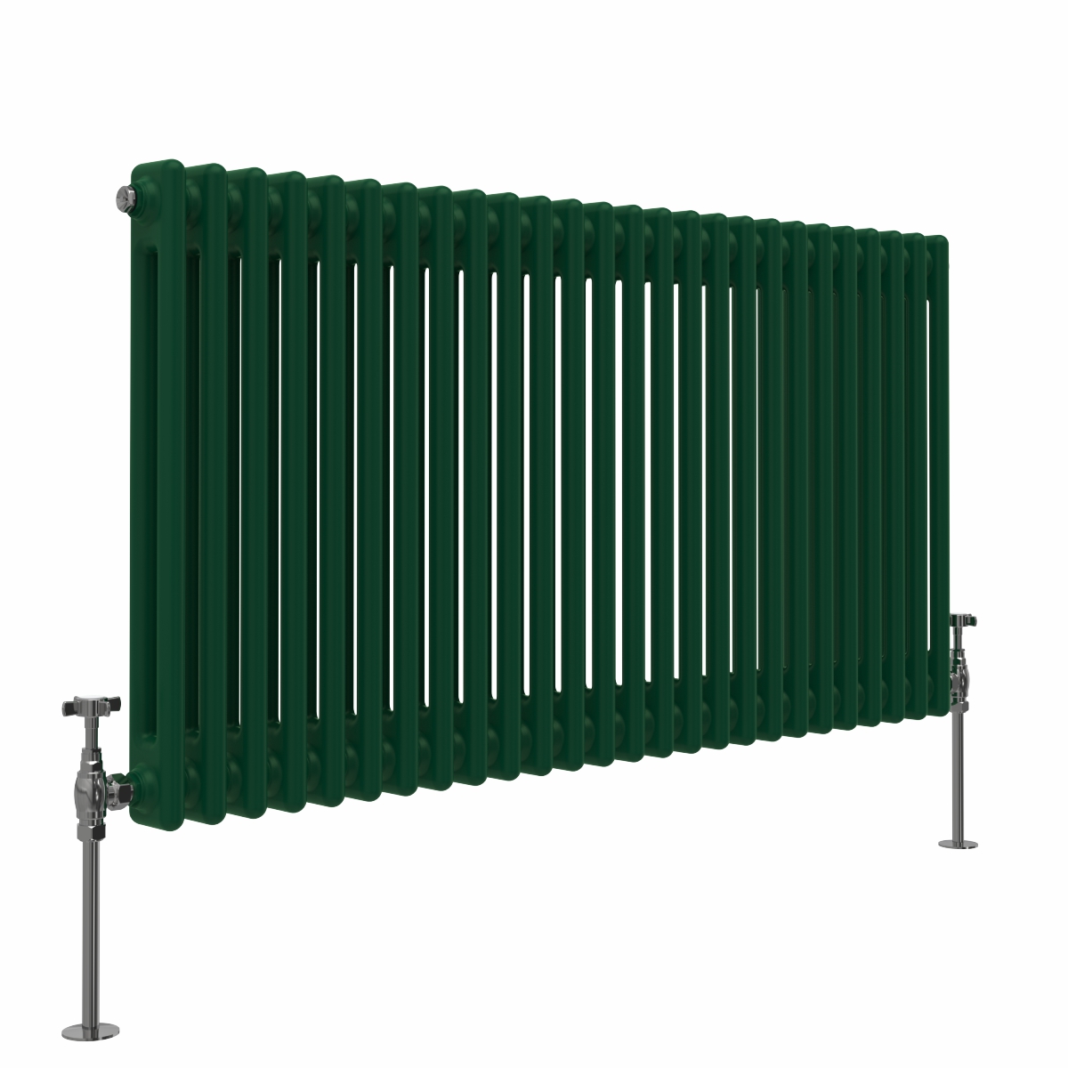 Bern 600 x 1190mm Moss Green Double Horizontal Column Radiator