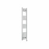 Fjord 1400 x 300mm Curved Chrome Thermostatic Touch Control Electric Heated Towel Rail