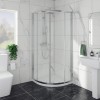 Ennerdale - 800 x 800mm Quadrant Shower Enclosure - Chrome