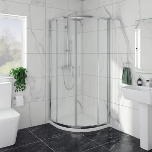 Ennerdale - 800 x 800mm Quadrant Shower Enclosure - Chrome