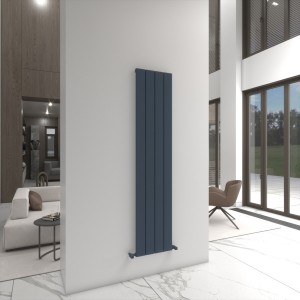 Carisa Angers 1800 x 395mm Anthracite Designer Aluminium Radiator