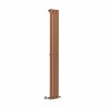 Lulea 1600 x 200mm Metallic Bronze Single Flat Panel Vertical Designer Radiator