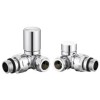 Chelsea Chrome Round Head Chrome Corner Radiator Valves