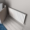 Carisa Plata Double 600 x 1190mm White Designer Aluminium Radiator