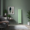 Karlstad 1800 x 410mm Pastel Green Double Flat Panel Vertical Designer Radiator