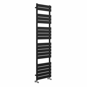 Juva 1800 x 450mm Black Flat Panel Heated Towel Rail