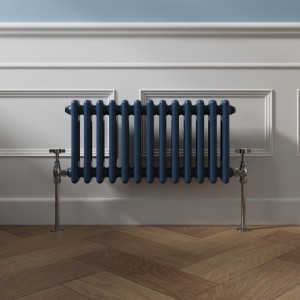 Bern - Sapphire Blue Horizontal Column Radiator - Choice of Size