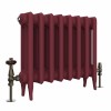 Classic  450 x 530mm  Farrow & Ball Eating Room Red Triple Column Cast Iron Radiator - 8 Sections