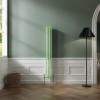 Bern 1500 x 200mm Pastel Green Triple Vertical Column Radiator