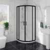 Ennerdale - 760 x 760mm Quadrant Shower Enclosure - Black