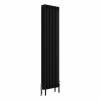 Bern 1800 x 470mm Traditional Black Vertical Four Column Radiator