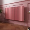 Norden 600 x 1181mm Rose Clair Pink Single Horizontal Oval Column Designer Radiator