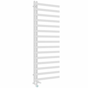 Kemi 1600 x 600mm Dual Fuel White Thermostatic Touch Control Electric Heated Towel Rail