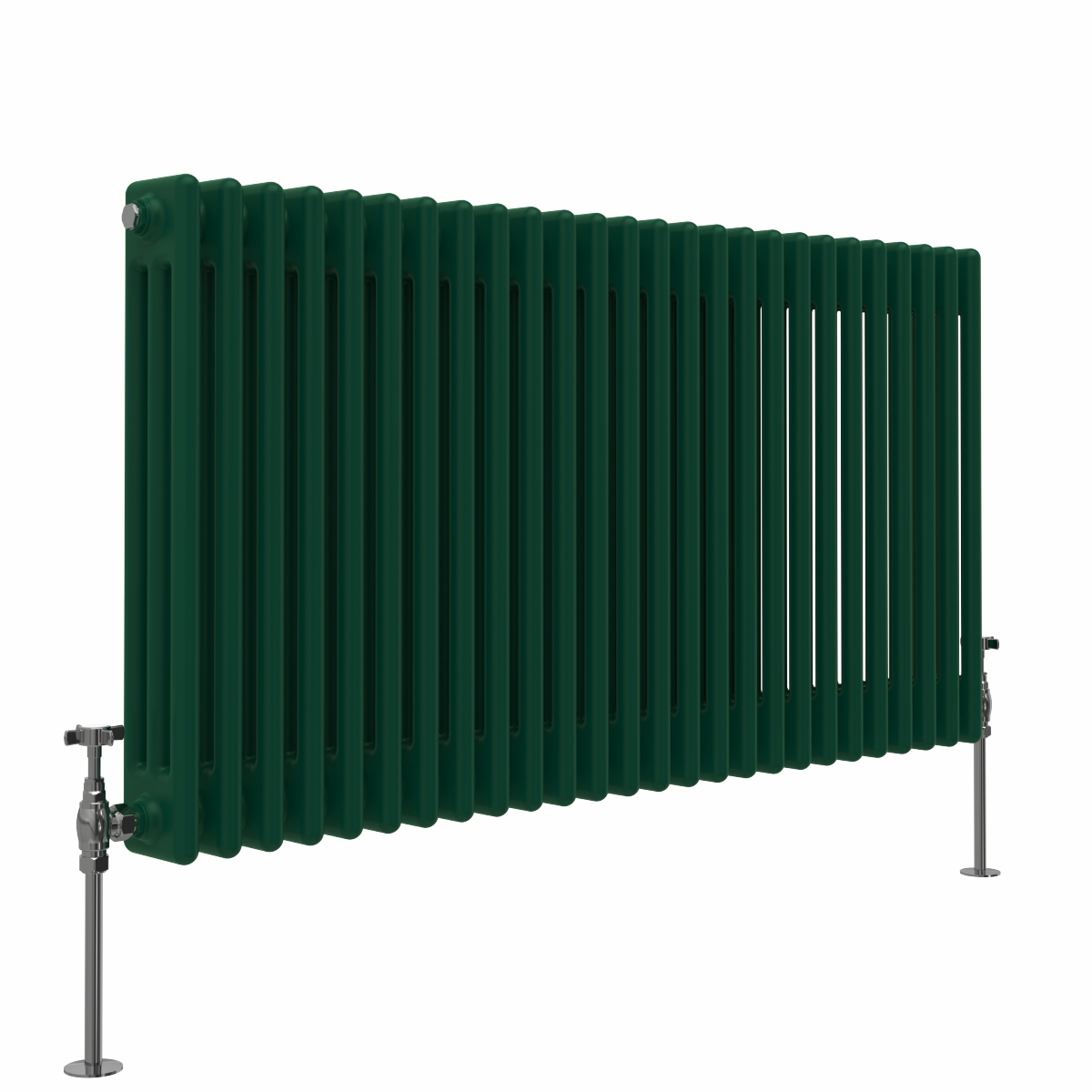Bern 600 x 1190mm Moss Green Triple Horizontal Column Radiator