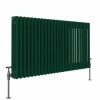 Bern 600 x 1190mm Moss Green Triple Horizontal Column Radiator