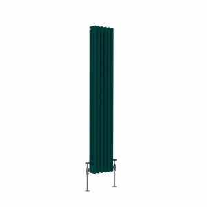 Bern 1500 x 290mm Blue Green Triple Vertical Column Radiator