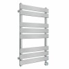 Juva 800 x 500mm Chrome Flat Panel Thermostatic Touch Control Wifi Electric Heated Towel Rail