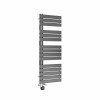 Kristiansund 1380 x 500mm Dual Fuel Gunmetal Thermostatic Touch Control Wifi Electric Heated Towel Rail