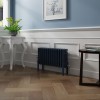 Bern 300 x 605mm Sapphire Blue Four Column Horizontal Traditional Radiator