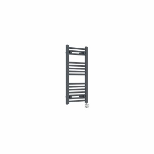 Bergen 800 x 400mm Straight Anthracite Thermostatic Touch Control Electric Heated Towel Rail