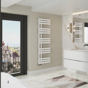 Koli 1600 x 450 Designer Towel Rail - White