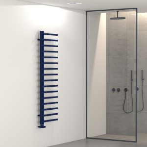 Carisa Terra L 1600 x 500mm Navy Blue Designer Aluminium Towel Rail