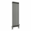 Bern 1500 x 560mm Raw Metal Double Column Vertical Traditional Radiator