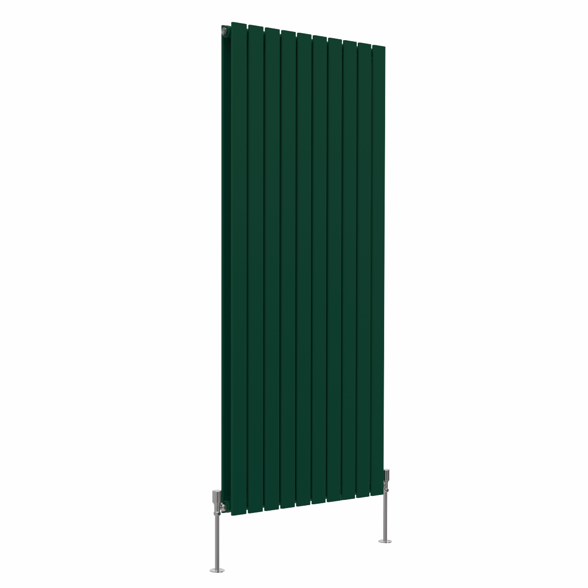 Karlstad 1600 x 682mm Moss Green Double Flat Panel Vertical Designer Radiator