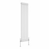 Bern 1500 x 380mm White Double Vertical Column Radiator