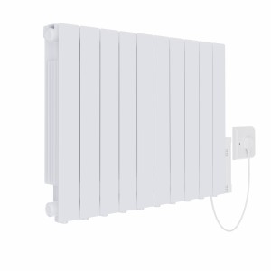 Bismo 575 x 855mm White Wifi Oil Filled Electric Radiator - 1800W