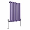 Norden Elegant Purple Oval Column Horizontal Designer Radiator - Choice Of Sizes