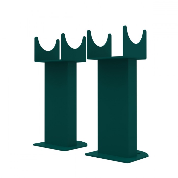 Karlstad Flat Panel Radiator Feet - Blue Green