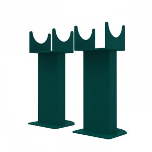 Karlstad Flat Panel Radiator Feet - Blue Green