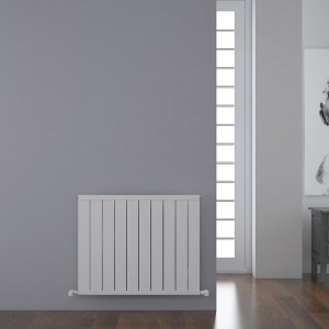 Carisa Mack 600 x 795mm White Designer Aluminium Radiator