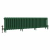 Classic  450 x 1770mm Farrow & Ball Duck Green Triple Column Cast Iron Radiator - 28 Sections