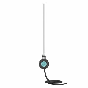 Tenby Round Button Screen Thermostatic Heating Element Black