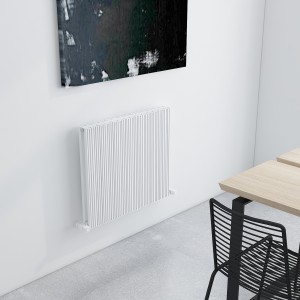 Carisa Monza Double 600 x 660mm White Designer Aluminium Radiator