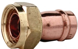 Solder Ring 22mm X 3/4" Straight Tap Connector