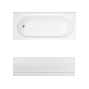 Rivington 1700 x 750mm Straight Bath Single Ended with Front Panel