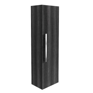 Calm Grey Wall Mounted Tall Bathroom Storage Unit