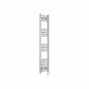 Fjord 1400 x 300mm Curved Chrome Thermostatic Wifi Control Electric Heated Towel Rail
