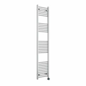 Bergen 1800 x 400mm Straight Chrome Thermostatic Touch Control Wifi Electric Heated Towel Rail