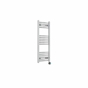 Fjord 1000 x 400mm Curved Chrome Thermostatic Touch Control Electric Heated Towel Rail